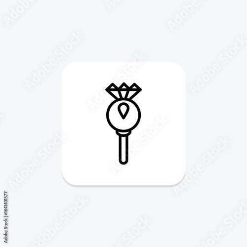 Diamond Key Pendant, vector, pixel perfect, illustrator file