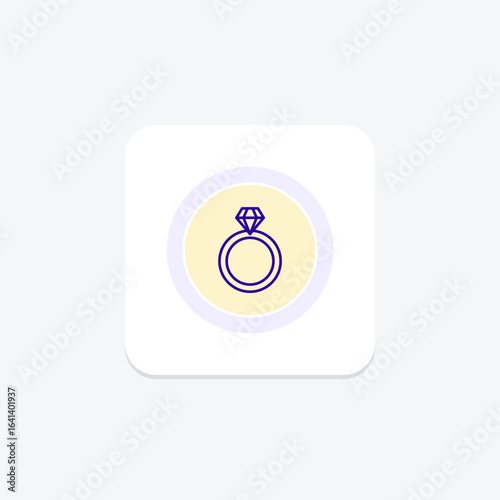 Emerald And Diamond Ring, vector, pixel perfect, illustrator file