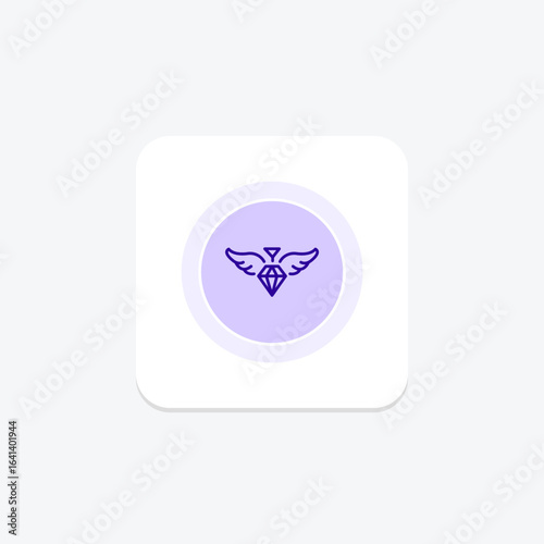 Diamond Wing Pendant, vector, pixel perfect, illustrator file