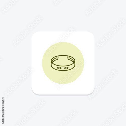 Gold Bangle Bracelet, vector, pixel perfect, illustrator file