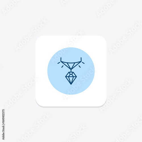 Diamond Bar Necklace, vector, pixel perfect, illustrator file