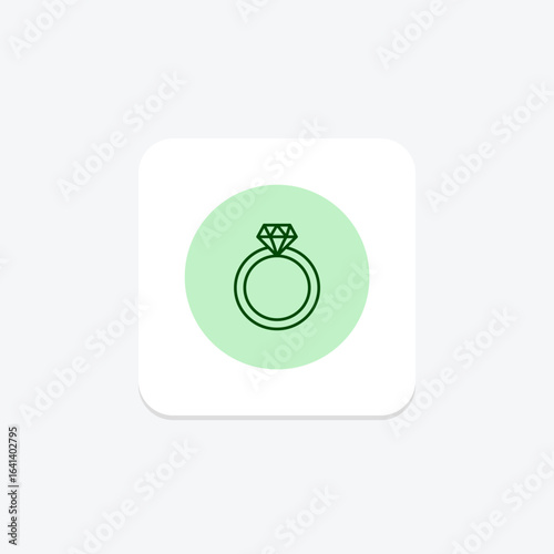 Diamond Flower Ring, vector, pixel perfect, illustrator file