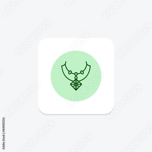 Diamond Butterfly Necklace, vector, pixel perfect, illustrator file