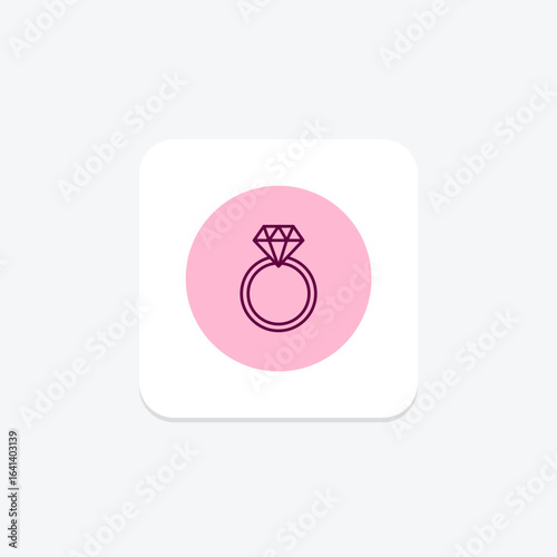 Diamond Hexagon Ring, vector, pixel perfect, illustrator file