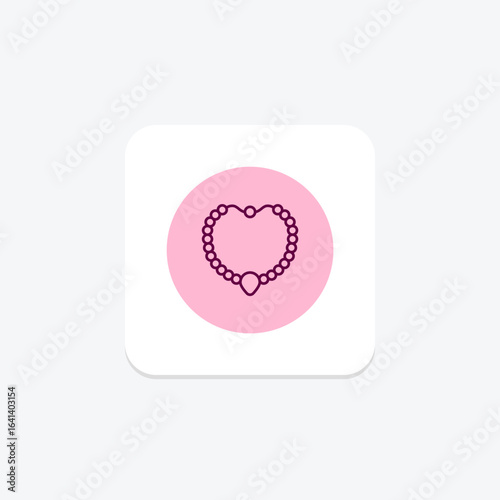 Pearl And Diamond Necklace, vector, pixel perfect, illustrator file