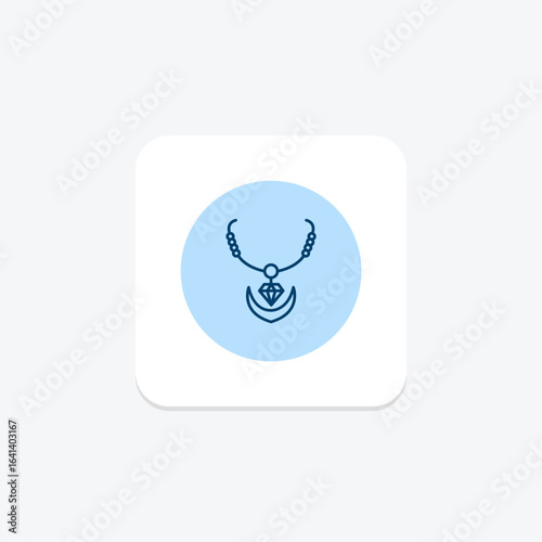 Diamond Anchor Necklace, vector, pixel perfect, illustrator file
