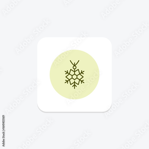 Diamond Snowflake Pendant, vector, pixel perfect, illustrator file