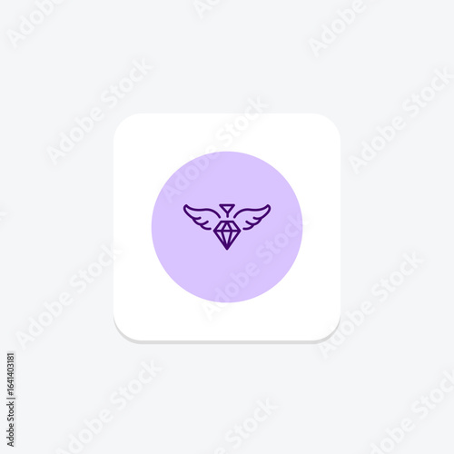 Diamond Wing Pendant, vector, pixel perfect, illustrator file