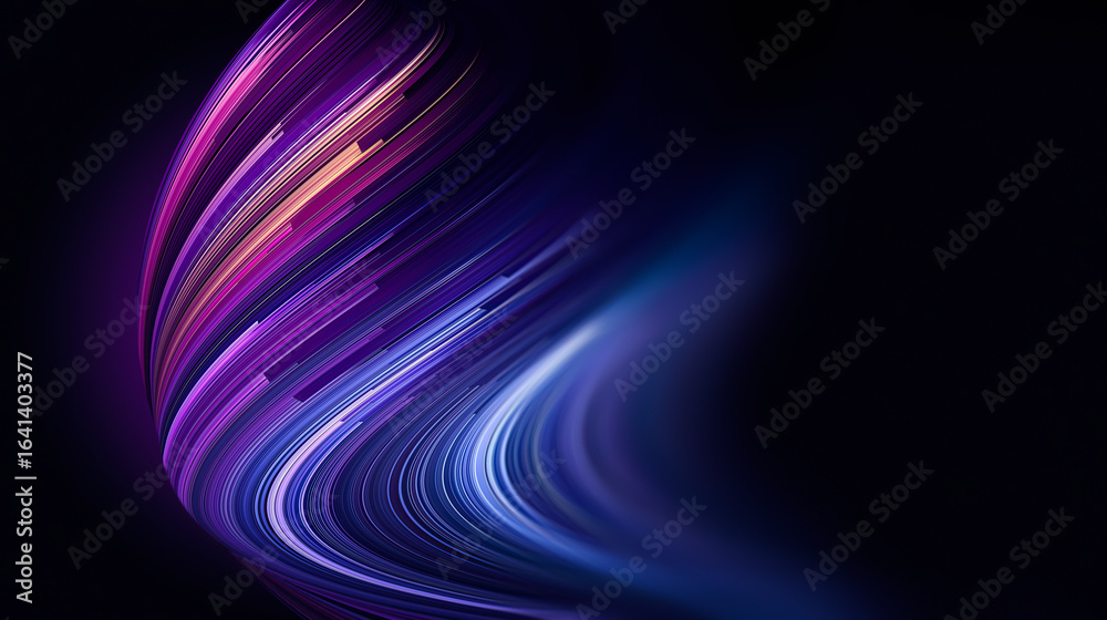 Fototapeta premium Vibrant Abstract Design With Flowing Colors and Light