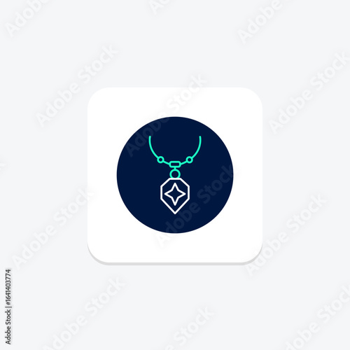 Silver Pendant, vector, pixel perfect, illustrator file