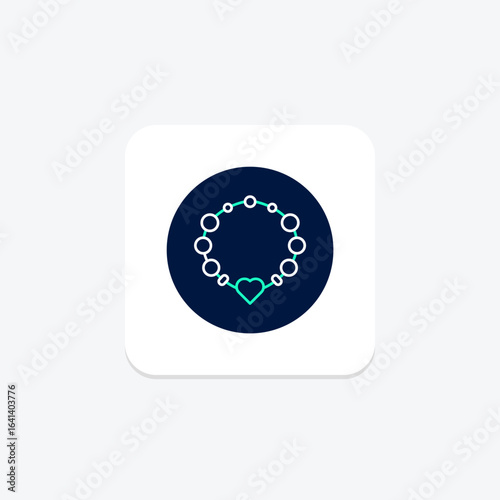 Charm Bracelet, vector, pixel perfect, illustrator file