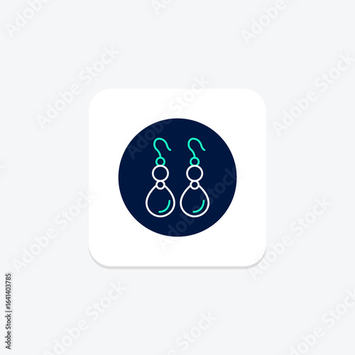Pearl Earrings, vector, pixel perfect, illustrator file