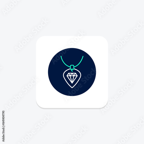 Diamond Guitar Pick Pendant, vector, pixel perfect, illustrator file