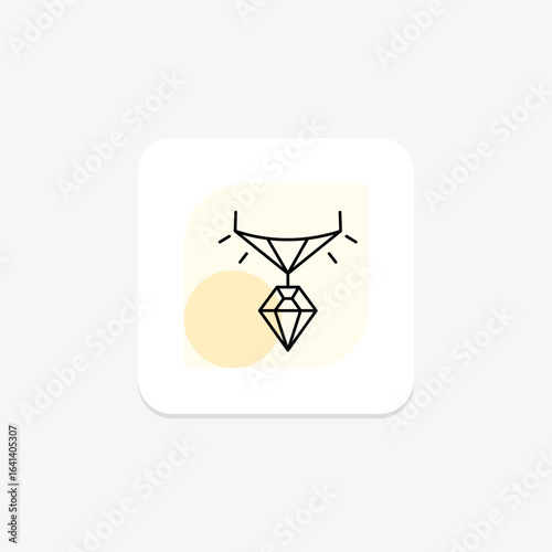 Diamond Bar Necklace, vector, pixel perfect, illustrator file