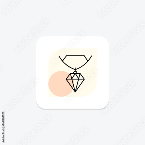 Diamond Initial Pendant, vector, pixel perfect, illustrator file