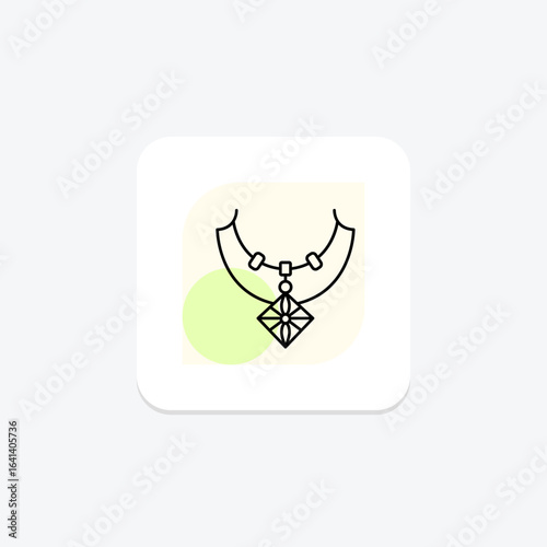 Diamond Butterfly Necklace, vector, pixel perfect, illustrator file