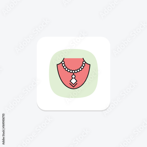 Layered Necklace, vector, pixel perfect, illustrator file