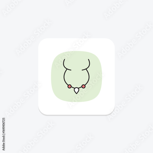 Gold Name Necklace, vector, pixel perfect, illustrator file