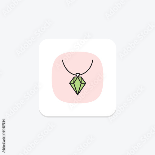 Diamond Arrowhead Necklace, vector, pixel perfect, illustrator file