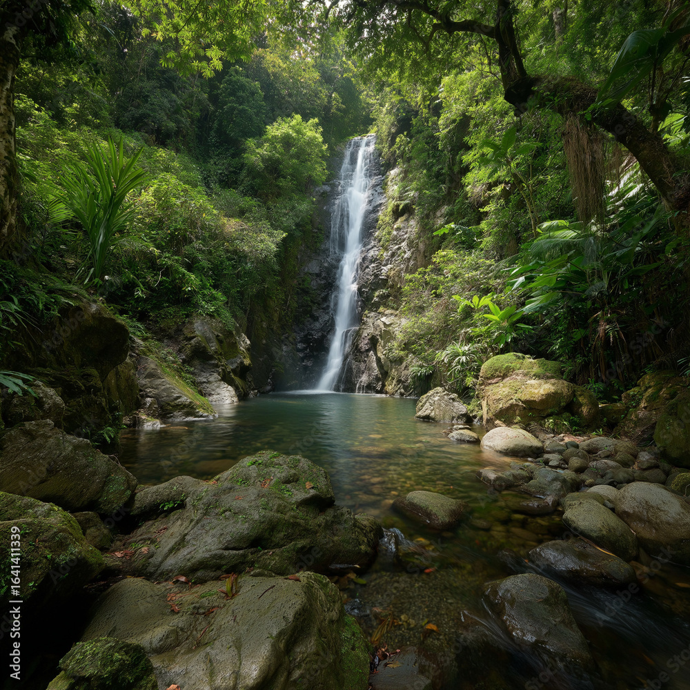 Fototapeta premium waterfall in the forest