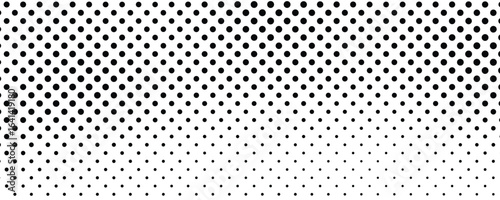 Monochrome halftone background with dots