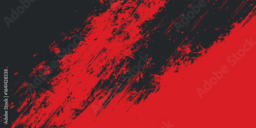 Background, contrast red and black color abstract template for business design. Technology style. You can use it for advertising, sports posters, templates, business presentations. Vector illustration