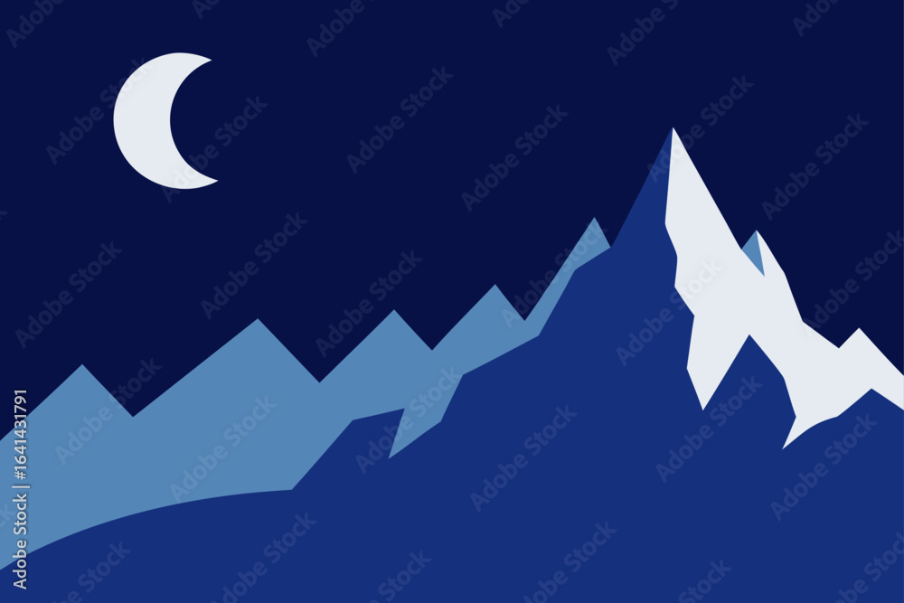 Obraz premium mountain landscape vector illustration