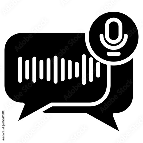 Voice Message glphy icon