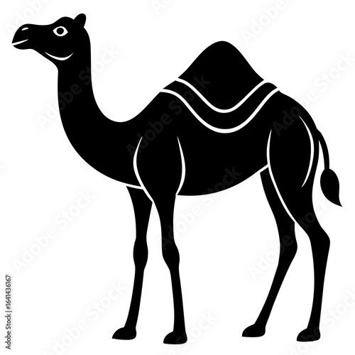 camel on a white background