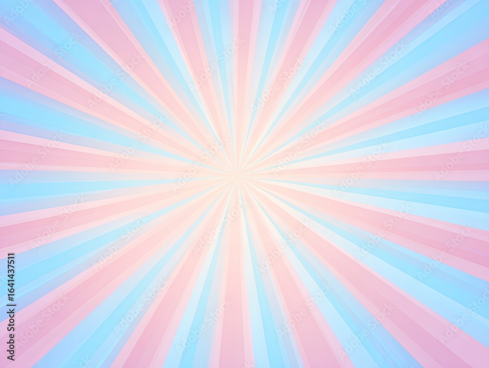 Fototapeta premium Pastel radial stripes radiating from a light beige center