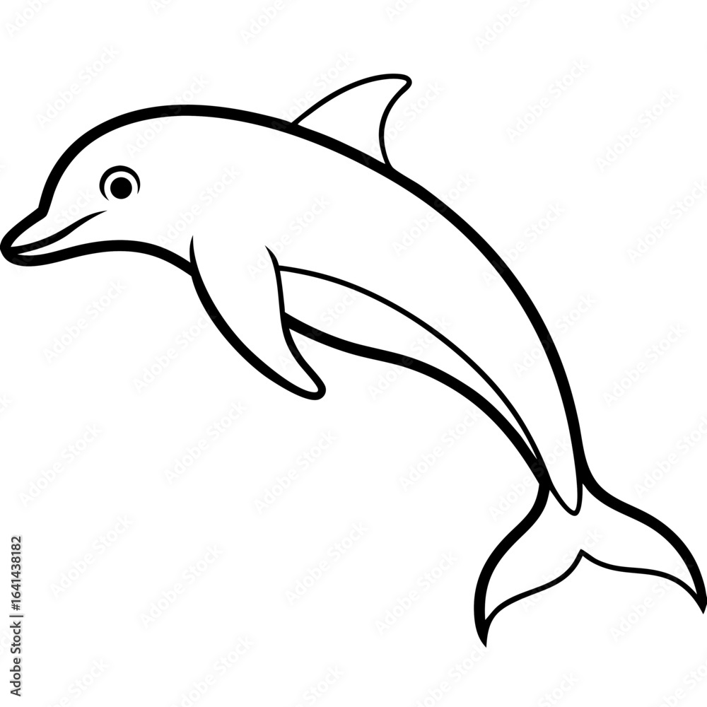 Obraz premium dolphin isolated on white