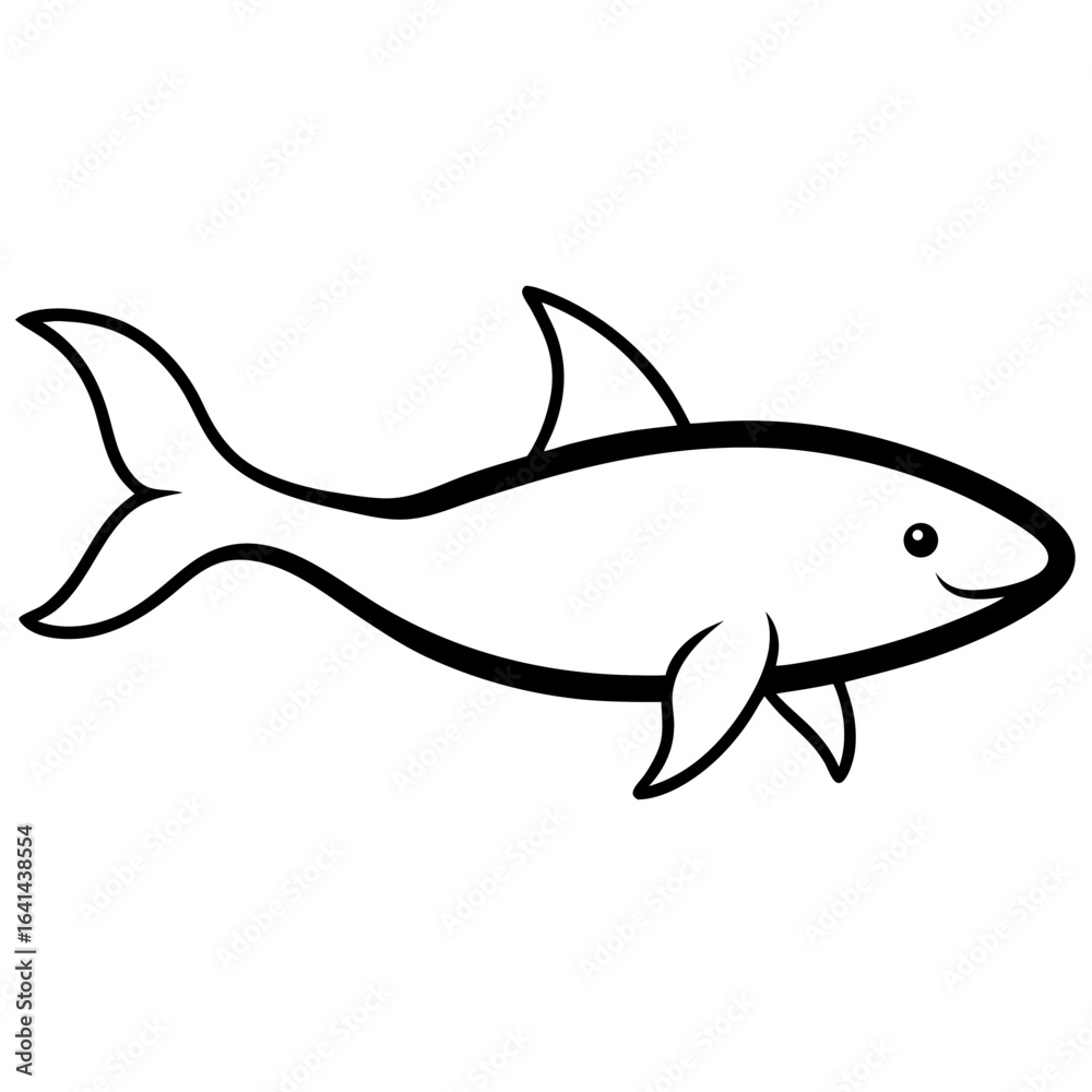 Obraz premium shark vector illustration