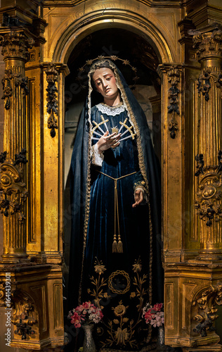 Картината върху платно Our lady of the church at Briones (Spain)