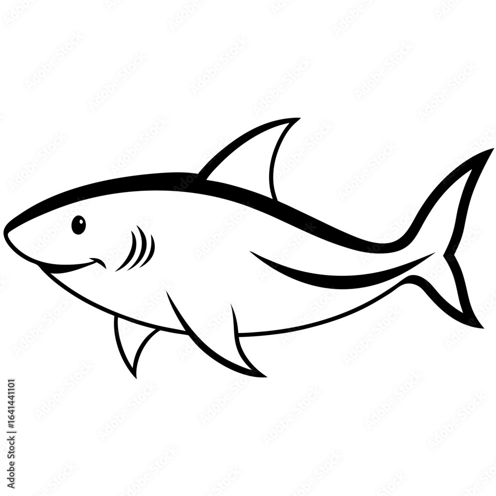 Obraz premium shark vector illustration