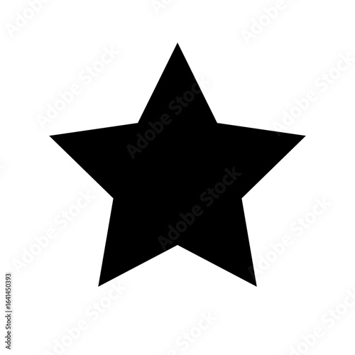 Star icon isolated on transparent background
