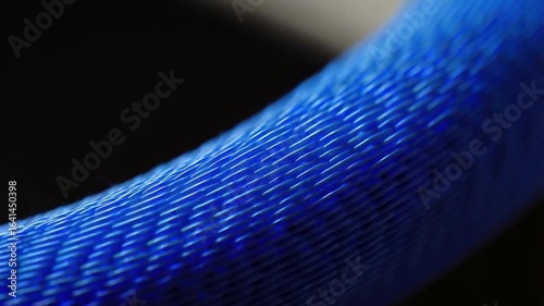 Macro Photography of Blue Woven Fabric Texture