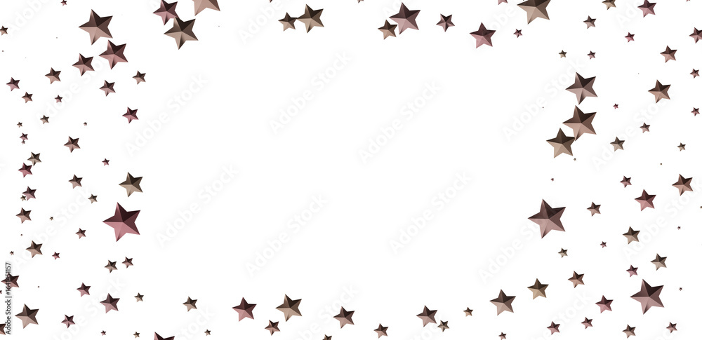Obraz premium Sparkling stars border, perfect for holiday cards, party invites, and more!