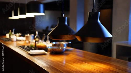 Warm Lighting in a Modern Kitchen