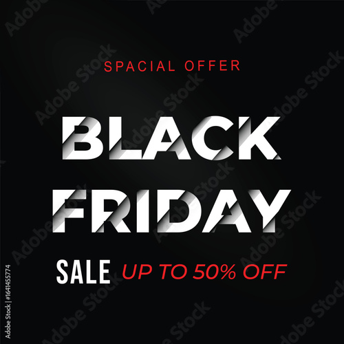 Black friday sale design template. Big Sale, Vector price tags isolated on black background. black friday, creative template. Vector illustration.