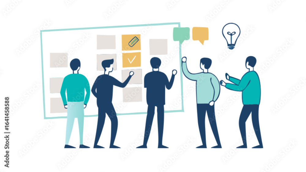 Fototapeta premium Team plan