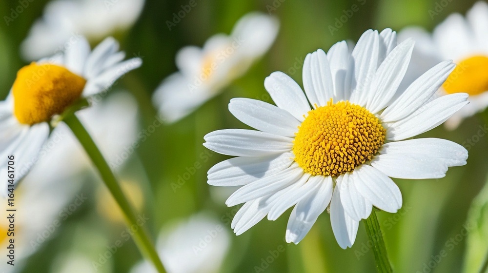 Fototapeta premium White Daisies in a Field