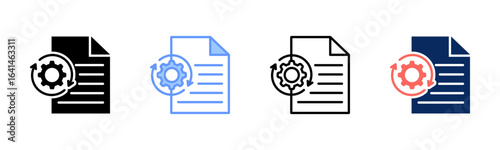 Purpose System icon set multiple style collection