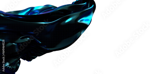 blue wave abstract backgrou...