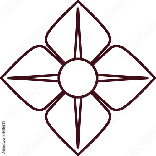 Gothic Ornament Outline