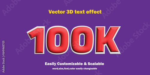 Luxury 3D 100K Editable Text Template EPS File