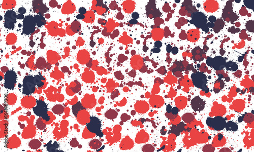 Large collection of colorful detailed ink splats