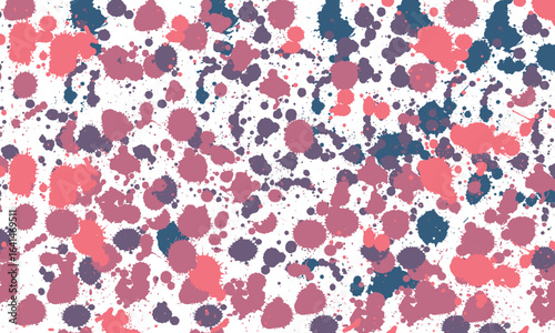 Large collection of colorful detailed ink splats
