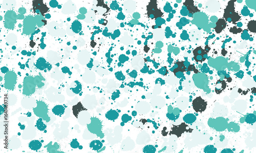 Large collection of colorful detailed ink splats