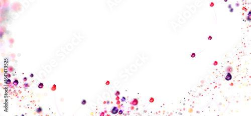 Vibrant pink, purple & red ...