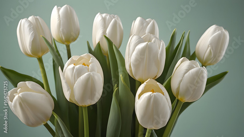 Fresh White Tulips